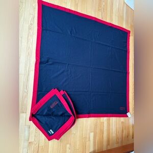 Moschino Throw Blanket 100% Lambswool Made in Italy SET OF 2